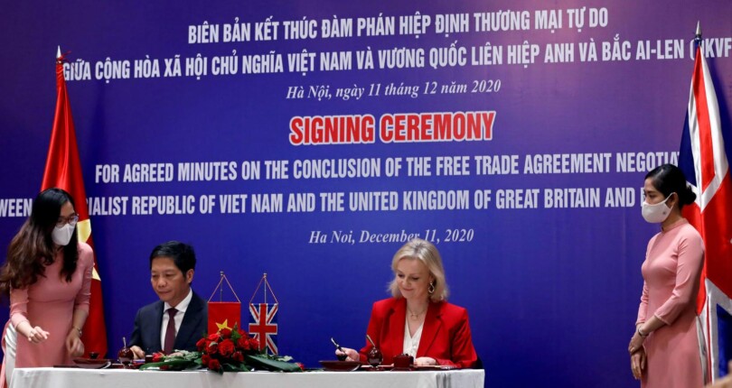 Vietnam, Britain sign free trade deal, to take effect Dec. 31