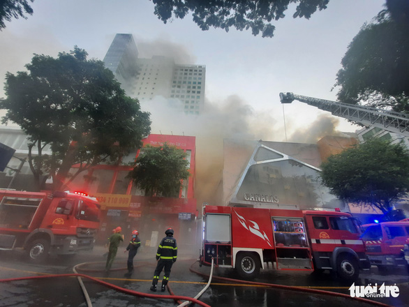 Downtown bar on fire in Ho Chi Minh City