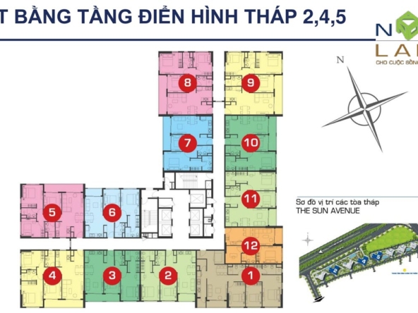 the sun avenue tower 2-4-5 layout